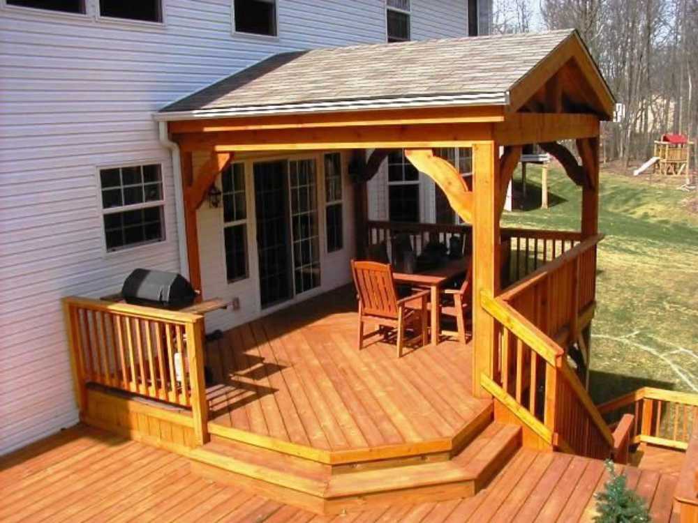 deck ideas with roof