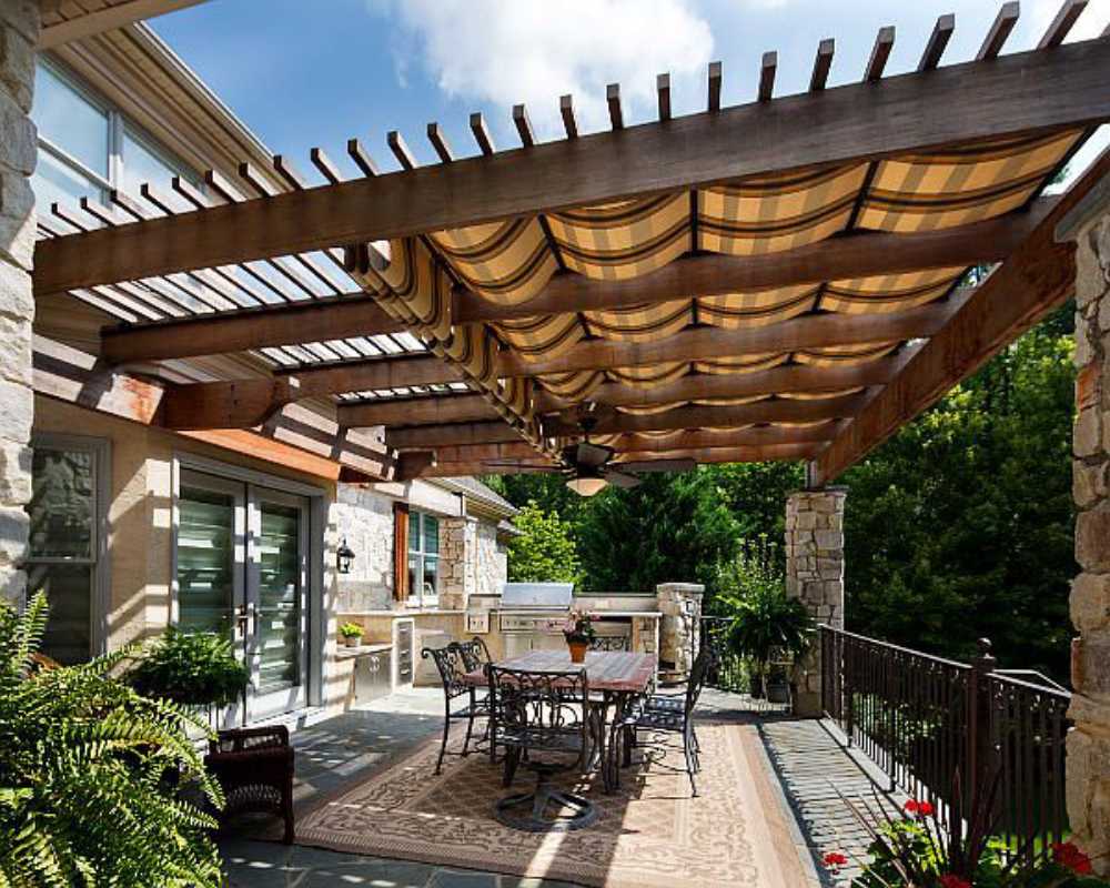 pergola roof cover ideas