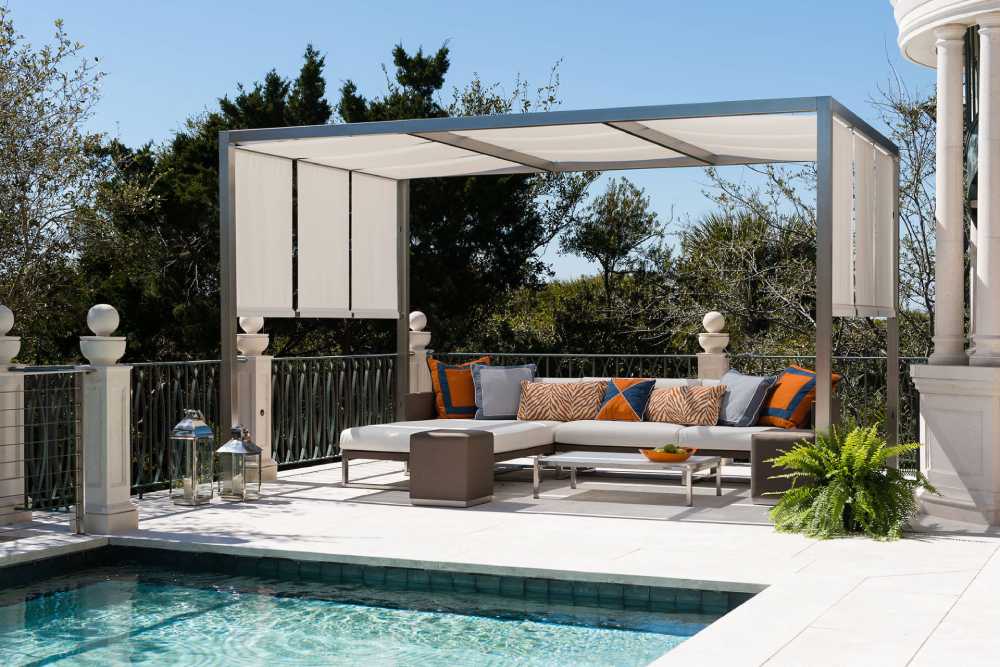 pergola ideas with roof