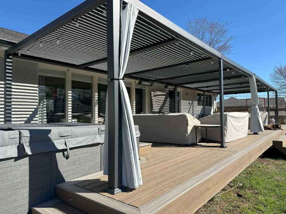 waterproof pergola roof ideas