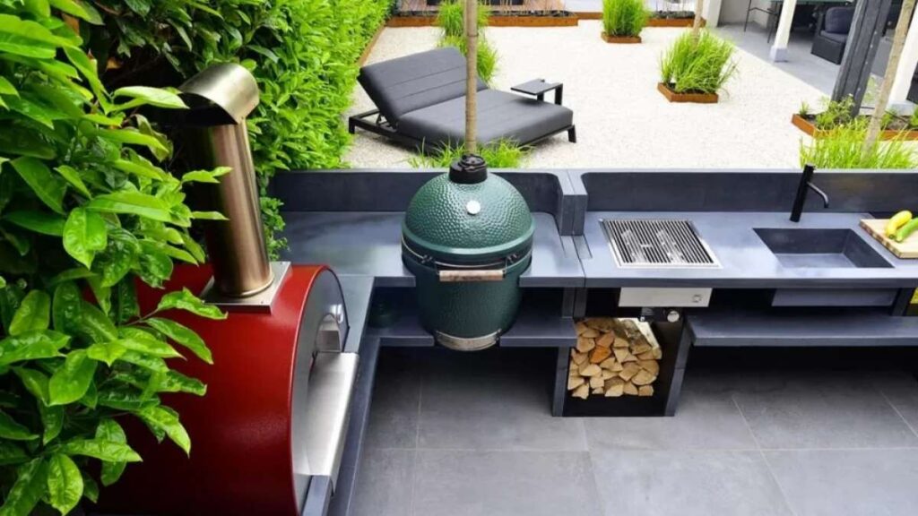 roof covered outdoor kitchen ideas