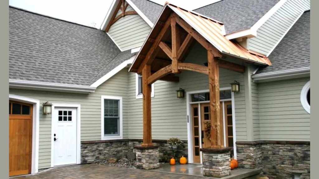 front door overhang roof ideas