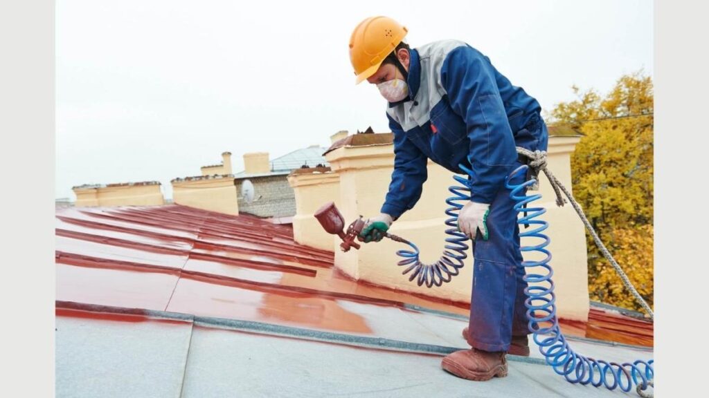 can you spray paint a metal roof