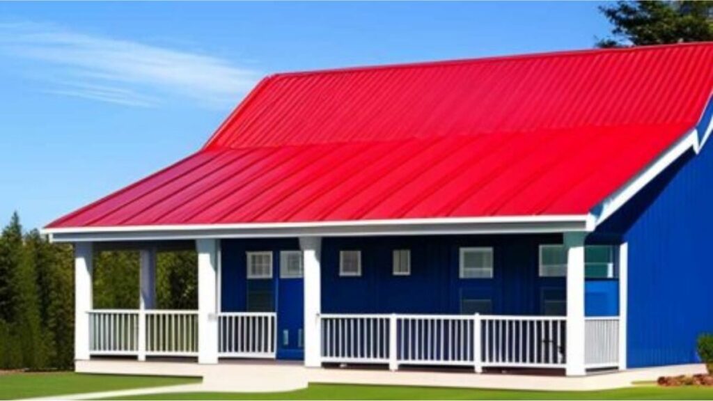 red metal roof and siding color combinations