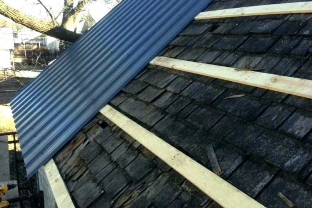 how to install a metal roof over shingles