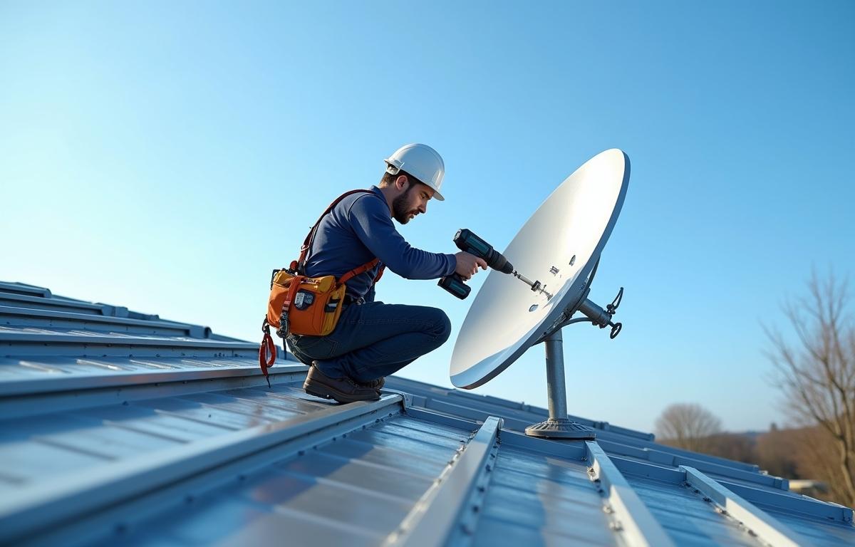 how to install starlink on roof