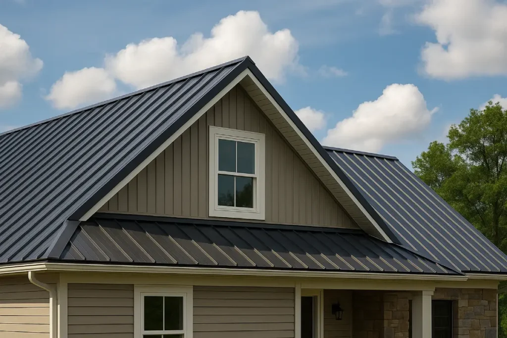 how to install ridge cap on standing seam metal roof