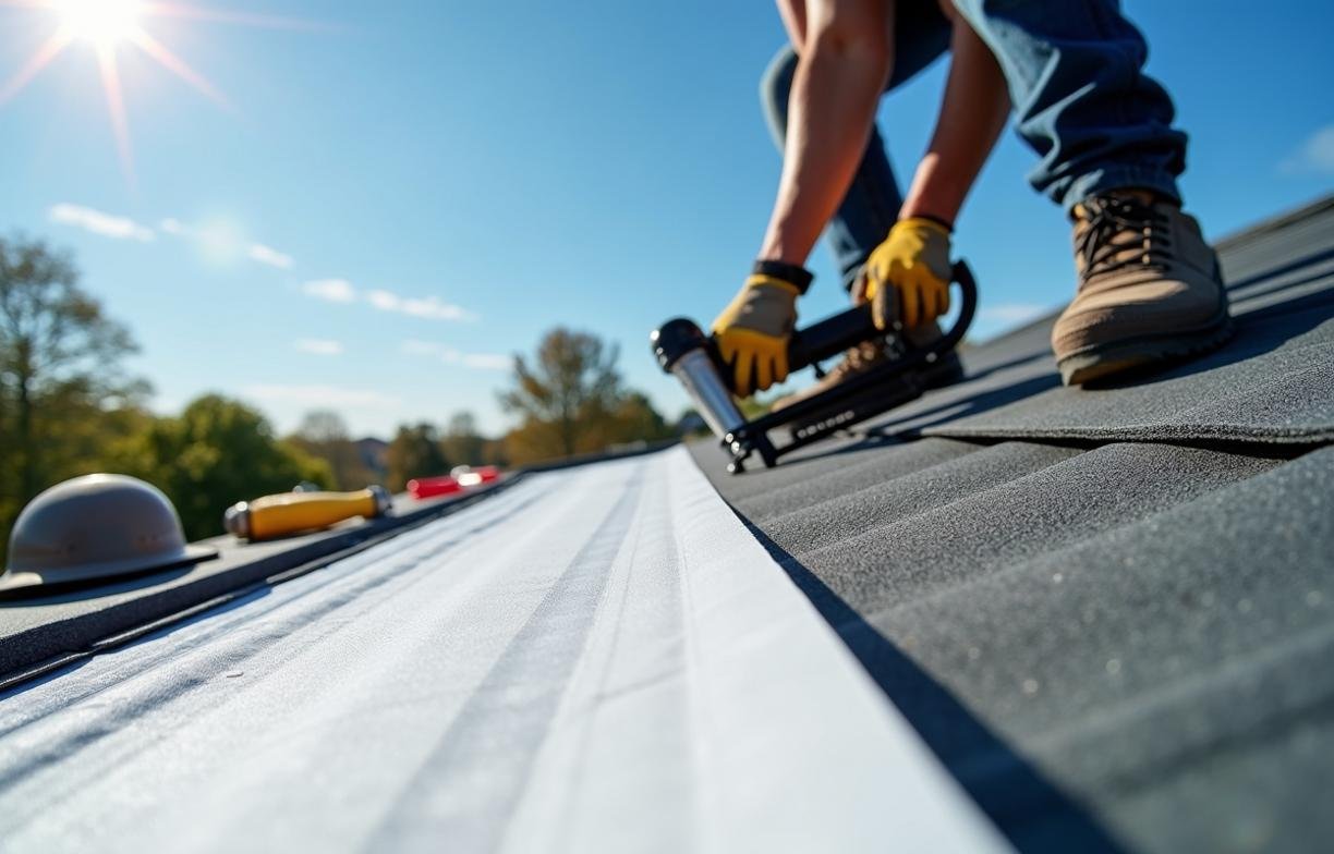 how to install synthetic roof underlayment