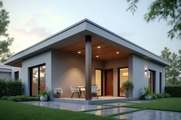 roof overhang design providing structural and weather protection